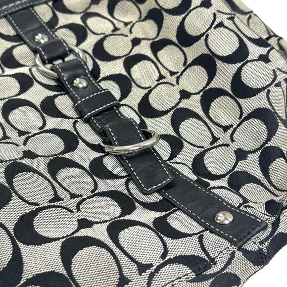 Coach Black Signature Logo Chelsea Shoulder Bag - Picture 3 of 10